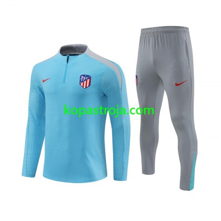 Atlético Madrid Tränings Sweatshirtställ Blå 2024/25